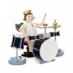 Angel with drums, with a crown