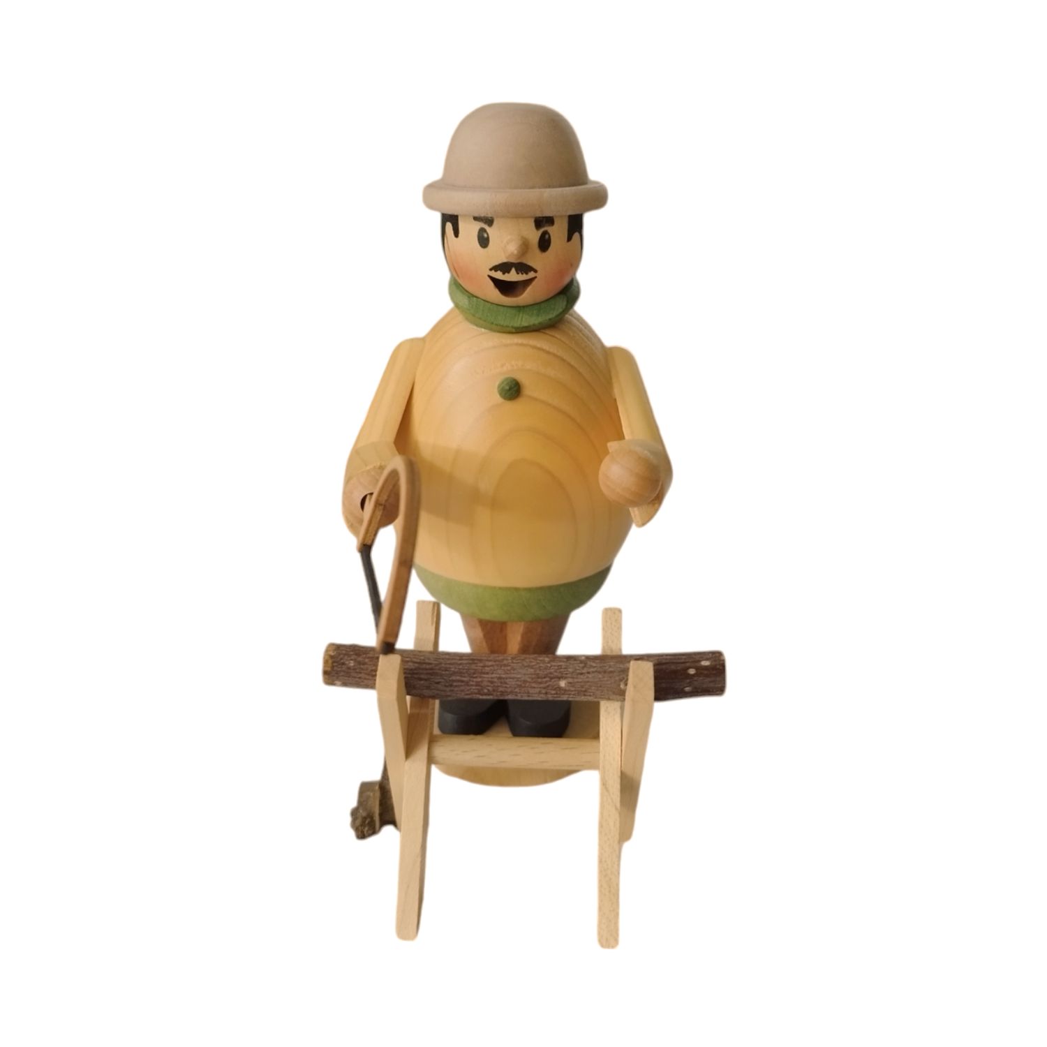 Smoker Max as a forest worker