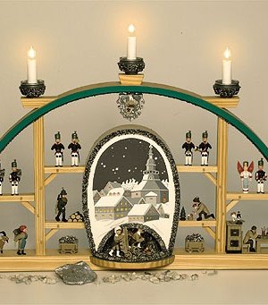 Light Arch Seiffener Church with cave