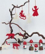 Behang Pilze farbig 8 Stück Behang Pilze farbig 8 Stück