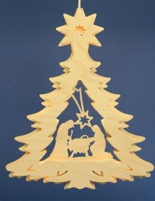 Window picture fir - Christ's birth electr.