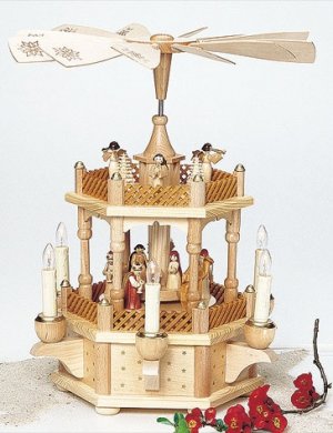 Pyramide Weihnachtsgeschichte elektr. betr.