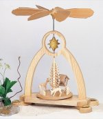 Natural forest idyll pyramid for tea lights