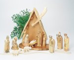 Krippe handgeschnitzt Krippe handgeschnitzt