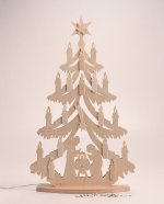 Christmas tree with crib large electric