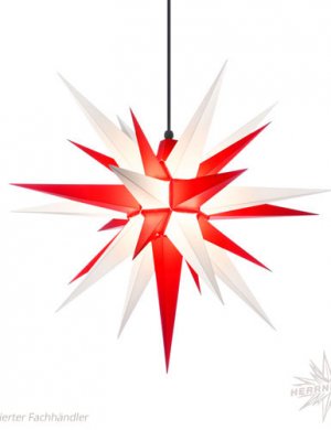 Herrnhuter plastic stars 68cm white/red