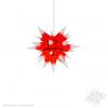 Moravian star paper 40cm white/red center