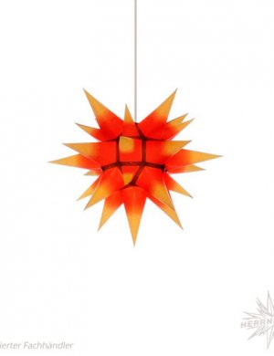 Moravian star paper 40cm yellow/red center