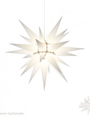 Moravian star paper 60cm white