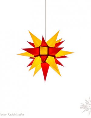 Moravian Star Paper 40cm yellow / red