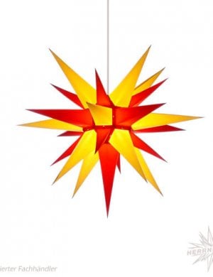 Moravian star paper 60cm yellow / red