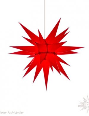 Moravian star paper 60cm red