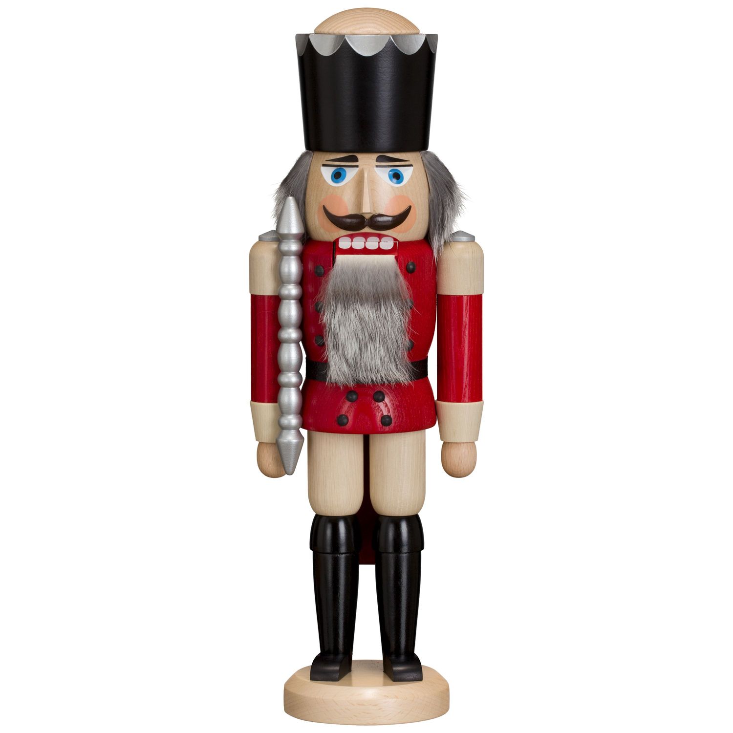 Nutcracker King ash glazed, red