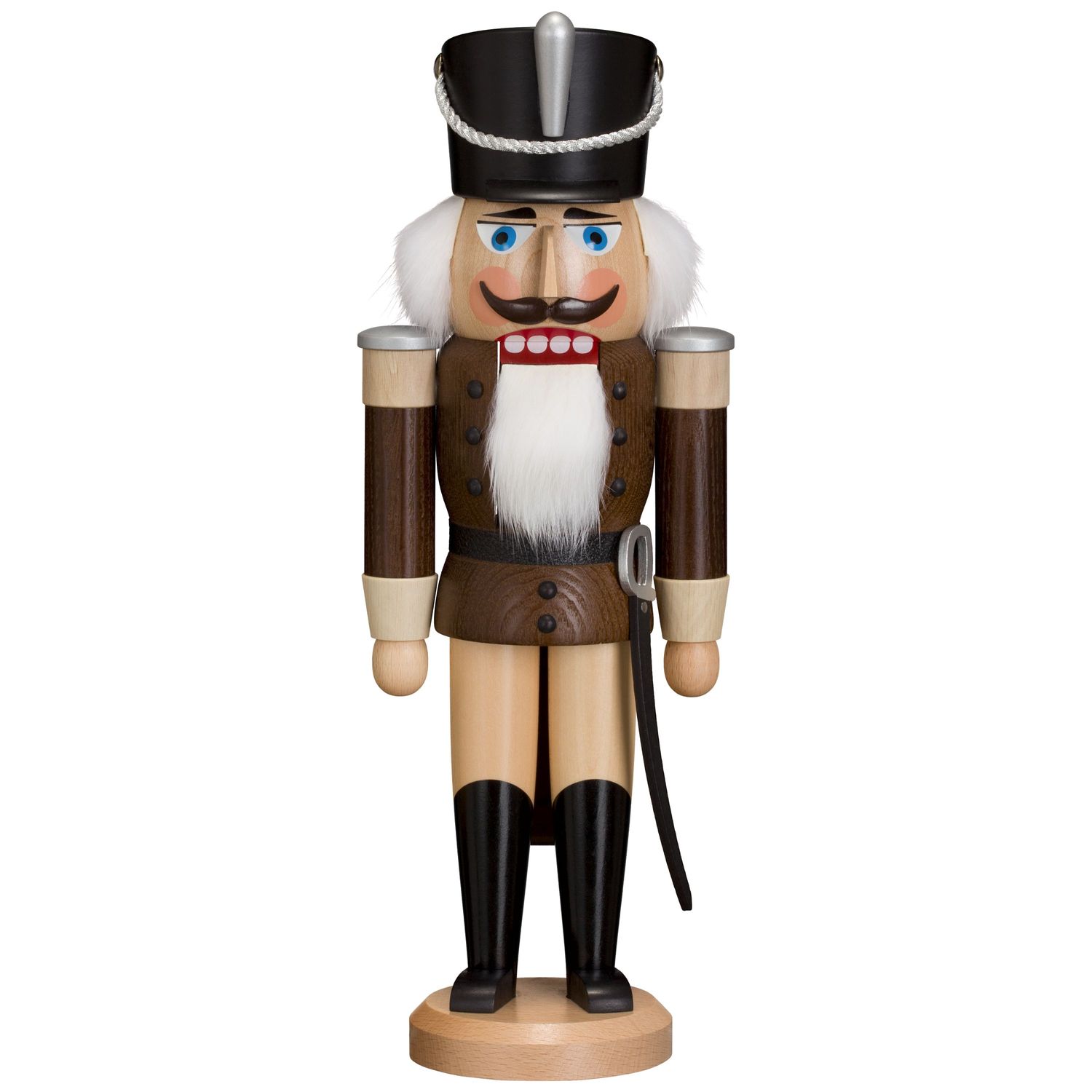 Nutcracker Husar ash glazed, brown