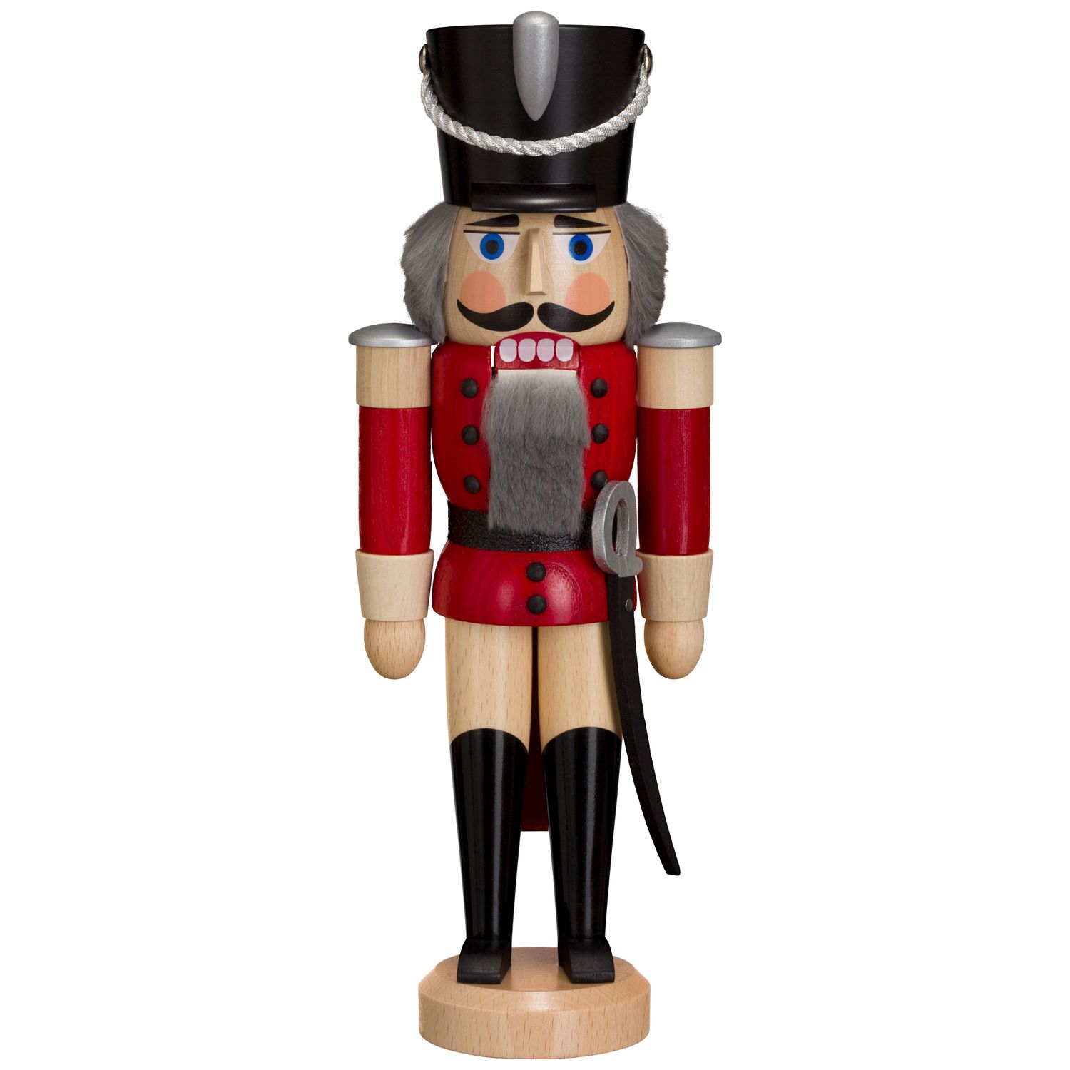 Nutcracker Husar glazed, red ash wood