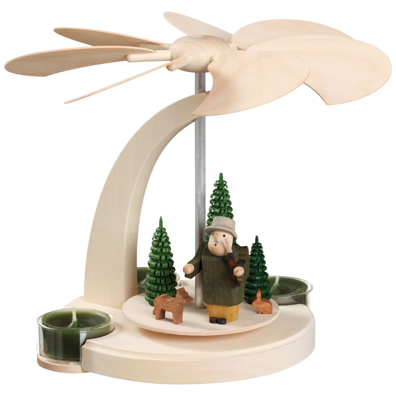 Tealight arch pyramid forest motif