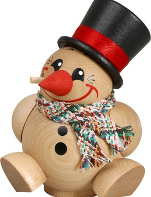 Kugelräucherfigur Cool-Man mit Schal