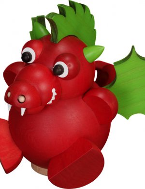 Kugelräucherfigur Drache