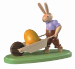 Hase mit Schubkarre