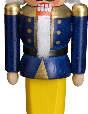 Nussknacker Behang Soldat blau