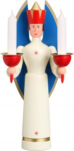 Traditional figures angel candlesticks