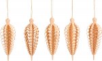 Spanbaumschmuck, Spanzapfen 10 cm, 5er Pack.