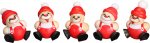 Kugelfiguren Nikolaus, Behang, 5er Satz
