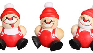 Kugelfiguren Nikolaus, Behang, 5er Satz