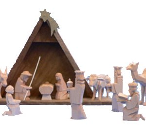 Helbig Nativity 16 pieces, nature