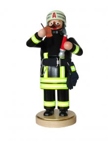 Smoking man firefighter