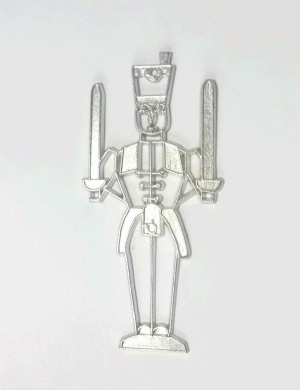 Tree decoration miner made of tin (1)