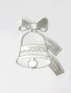 Tree decoration bell made of tin