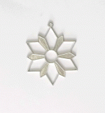 Tree decoration star made of tin (3)