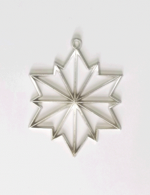 Tree decoration Star made of tin (2)