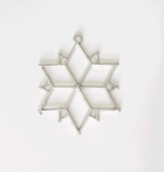 Tree decoration star made of tin (1)