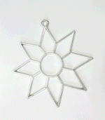 Tree decoration Star made of tin (7)