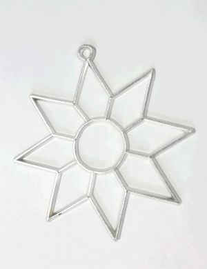 Tree decoration Star made of tin (7)