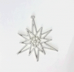 Tree decoration star made of tin (4)