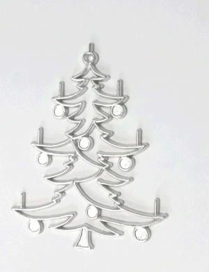 Tree decoration Christmas tree made of tin