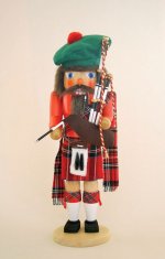 Nussknacker Schotte mit Dudelsack Nussknacker Schotte mit Dudelsack