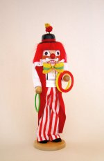 Nussknacker Clown mit Ringen