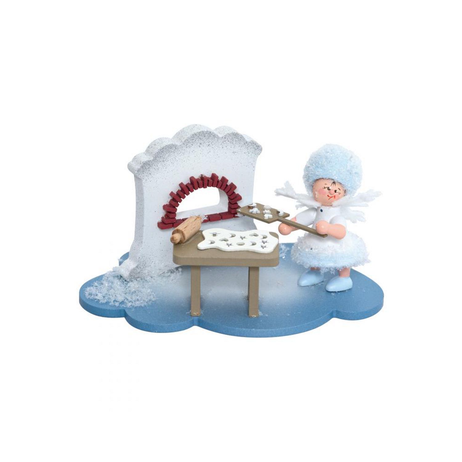 Schneeflöckchen auf Wolke Weihnachtsbäckerei