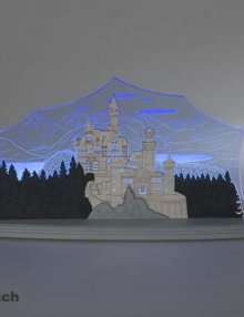 LED Motivleuchte "Schloss Neuschwanstein"