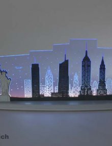 LED Motivleuchte "New York, New York"