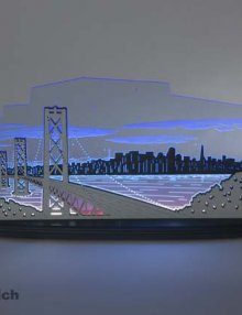 LED Motivleuchte "Blick über San Francisco"