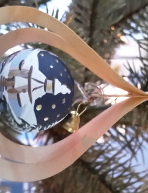 Tree decoration glassball Seiffner Church, 3D