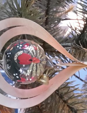 Tree decoration glassball Candle, 3D