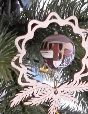 Tree decoration glas ball, Seiffner Church