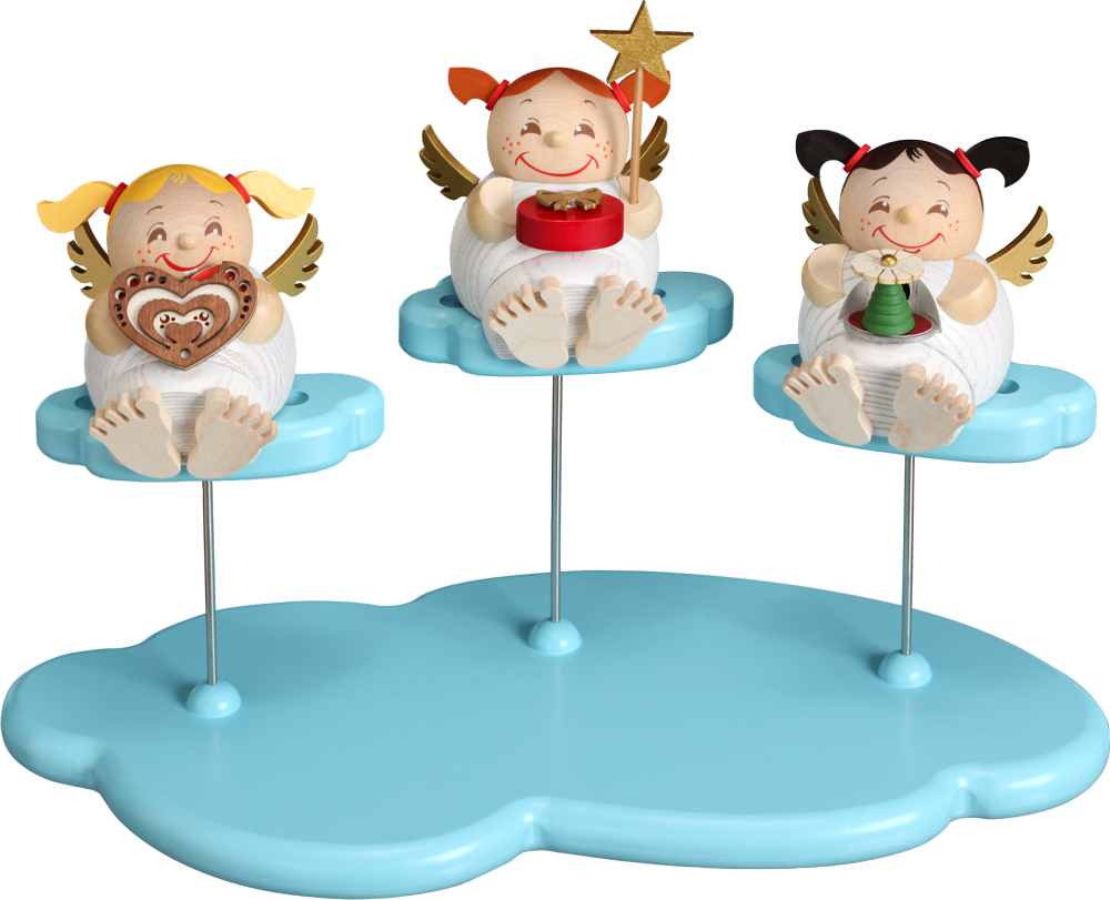 Display Wolke Fur Kugelraucherfigur Engel Neu 15