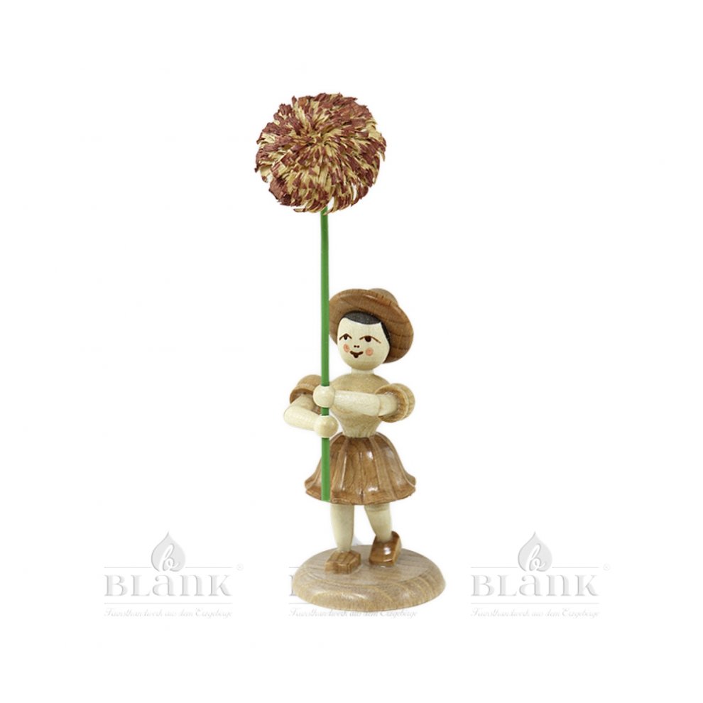 Blank flower child with chrysanthemum, natural